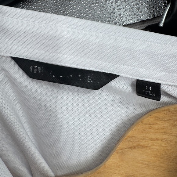 Travis Mathew Golf Polo Shirt‎ Medium Striped Athletic Performance Del Paso - Picture 5 of 10